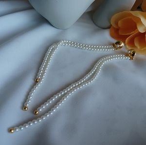 Golden Pearl Earrings